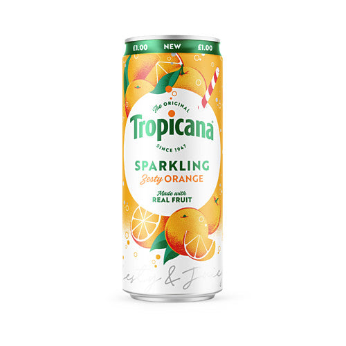 Tropicana The Original Sparkling Zesty Orange 250ml 250ml × 12 × 1