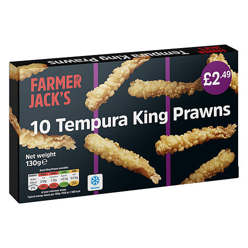 F/J Tempura King Prawns £2.49 130g × 1