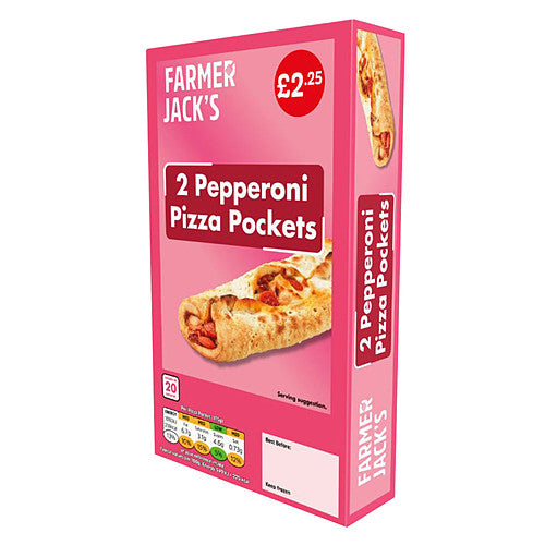 Farmer Jack's 2 Pepperoni Pizza Pockets 240g 240g × 12