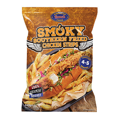 American Ranch Foods Smoky Southern Fried Chicken Strips 320g 320g × 1