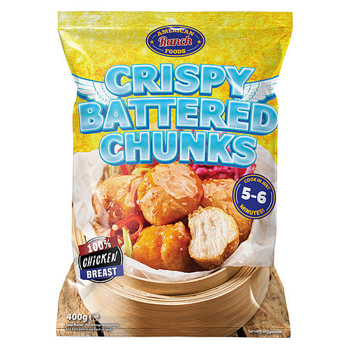 American Ranch Foods Crispy Battered Chunks 400g 400g × 1