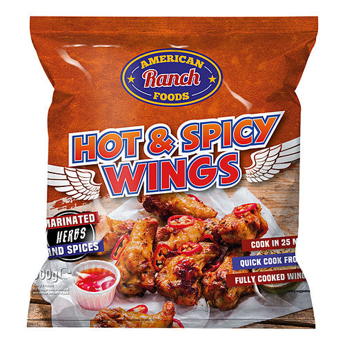 A/Ranch Hot And Spicy Wings 500g × 12