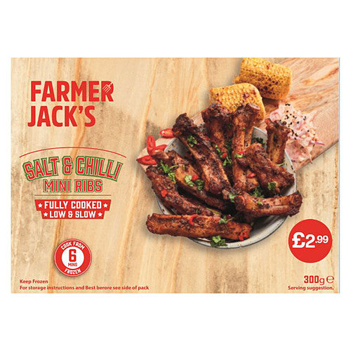 Farmer Jacks Salt Chilli Rib PM £2.99 360g × 12
