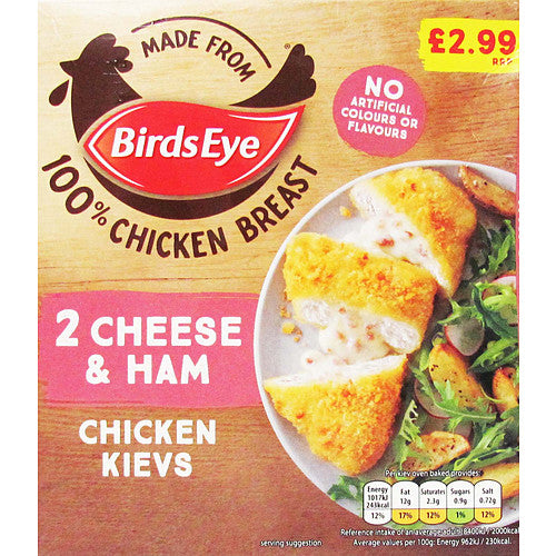 Birds Eye Cheese & Ham Kiev PM £2.99 204g × 8
