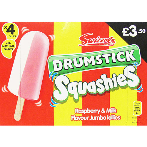 Drumstick Squashies Original Lollies PM £3.50 4pk × 12