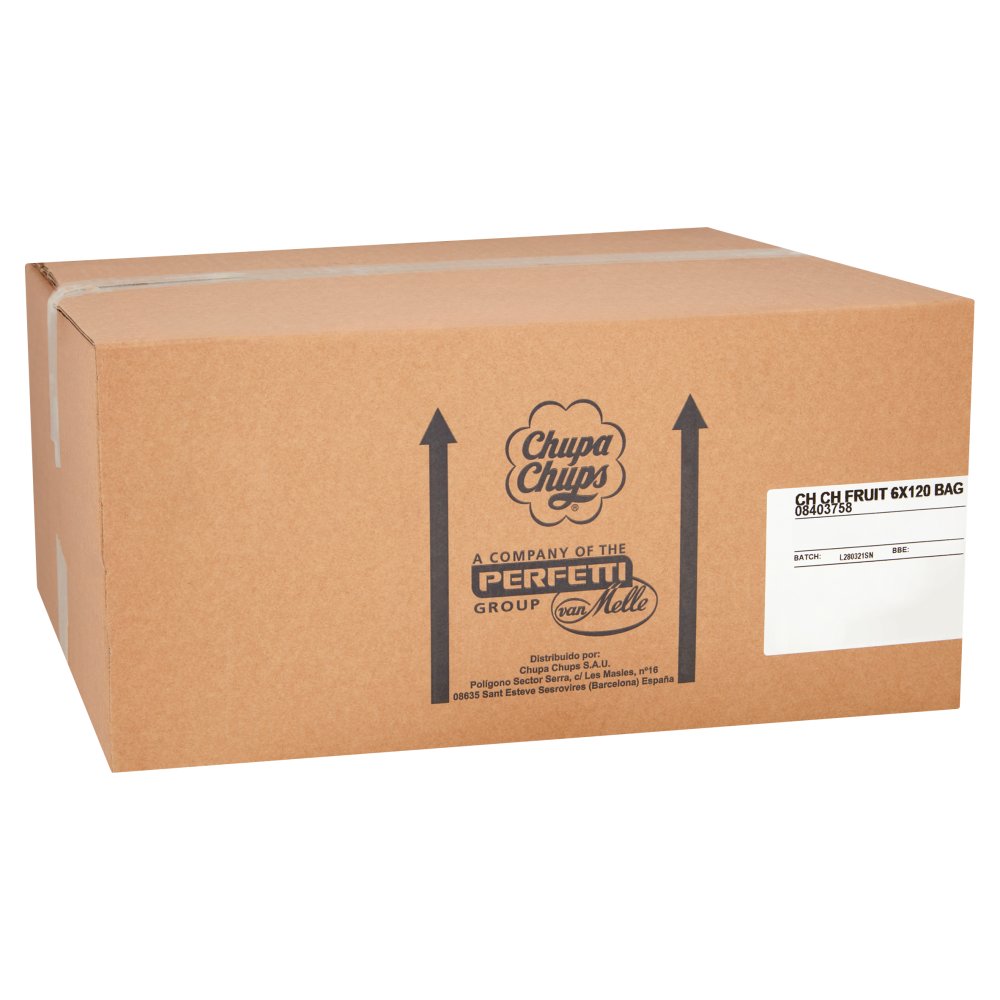 Chupa Chups 120 Fruit Lollipops 1440g