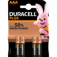 Duracell Plus % Aaa Pack 10x4's