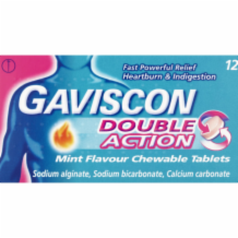Gaviscon Double Action Tablets For 12x12's