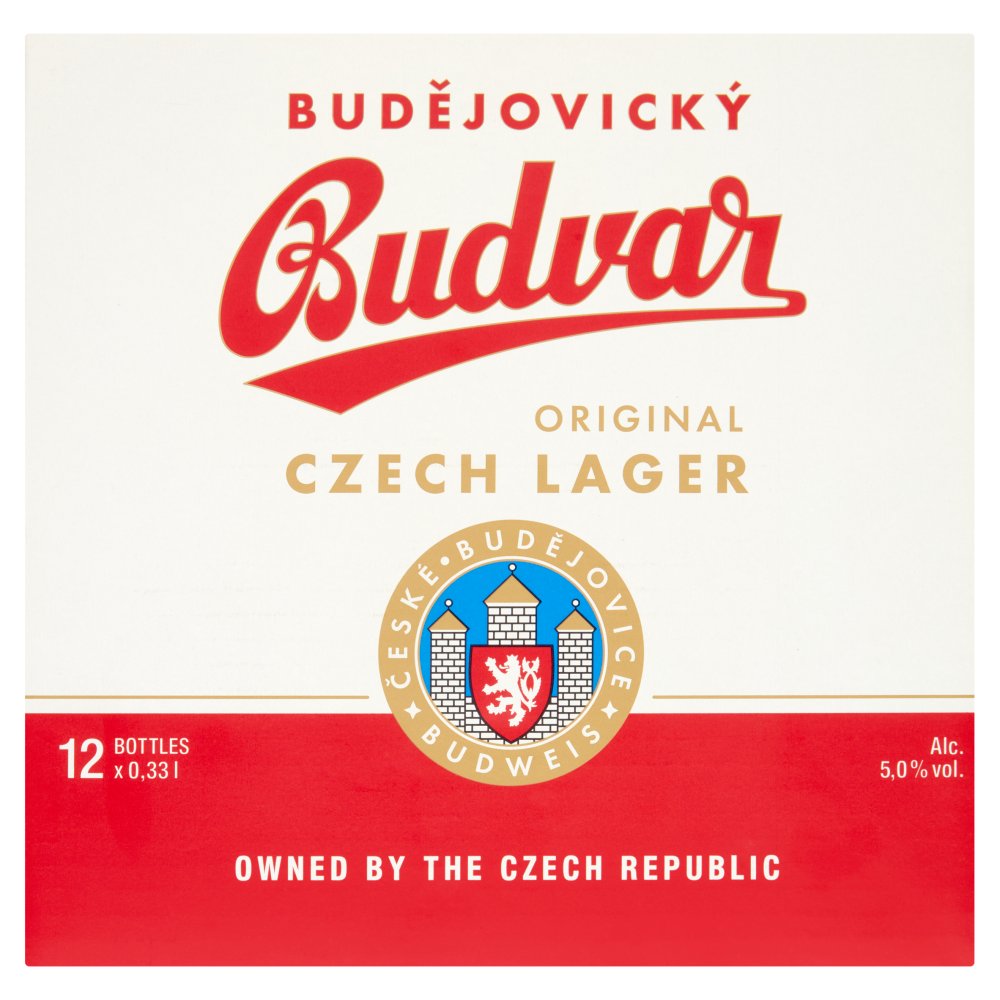 Bud?jovický Budvar Original Czech Lager 12 x 330ml 330ml × 1