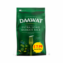Daawat Extra Long Basmati Rice 1x5kg