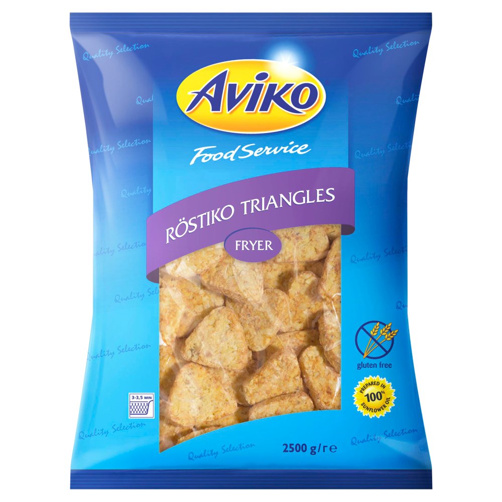 Aviko Food Service Röstiko Triangles 2500g 2.5Kg × 1