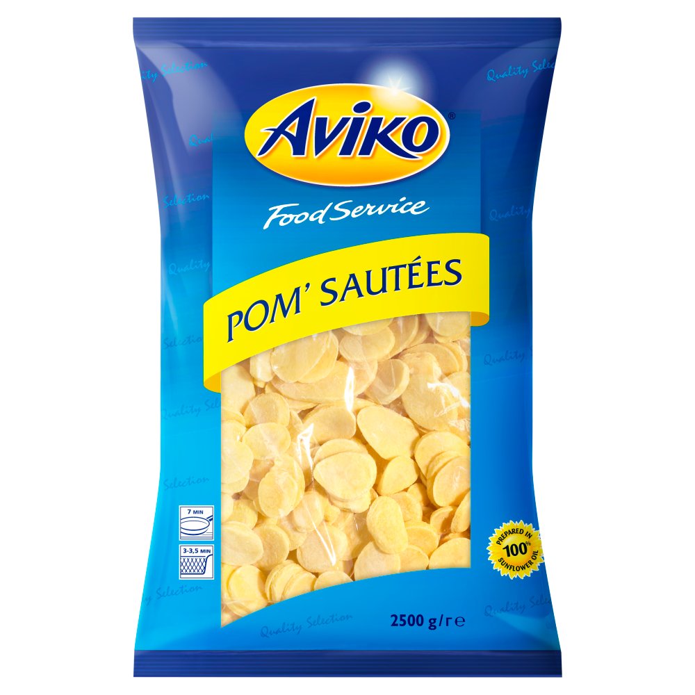 Aviko Pom' Sautées 2500g 2.5Kg × 4