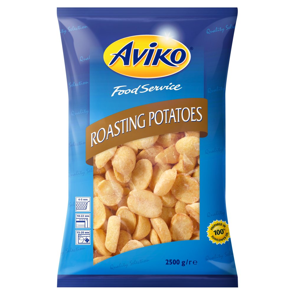 Aviko Food Service Roasting Potatoes 2500g 2.5Kg × 4