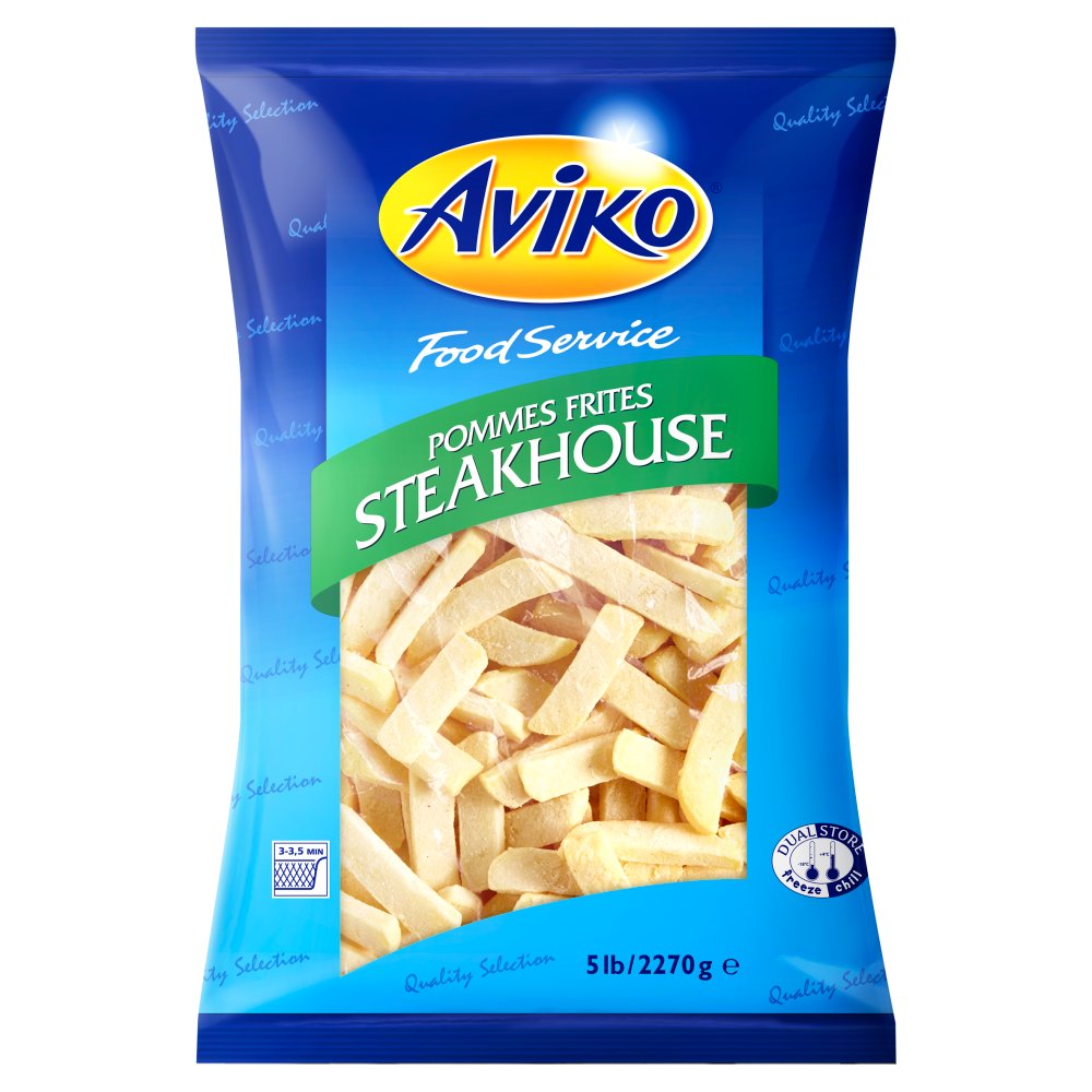 Aviko Food Service Pommes Frites Steakhouse 2270g 2.27Kg × 4