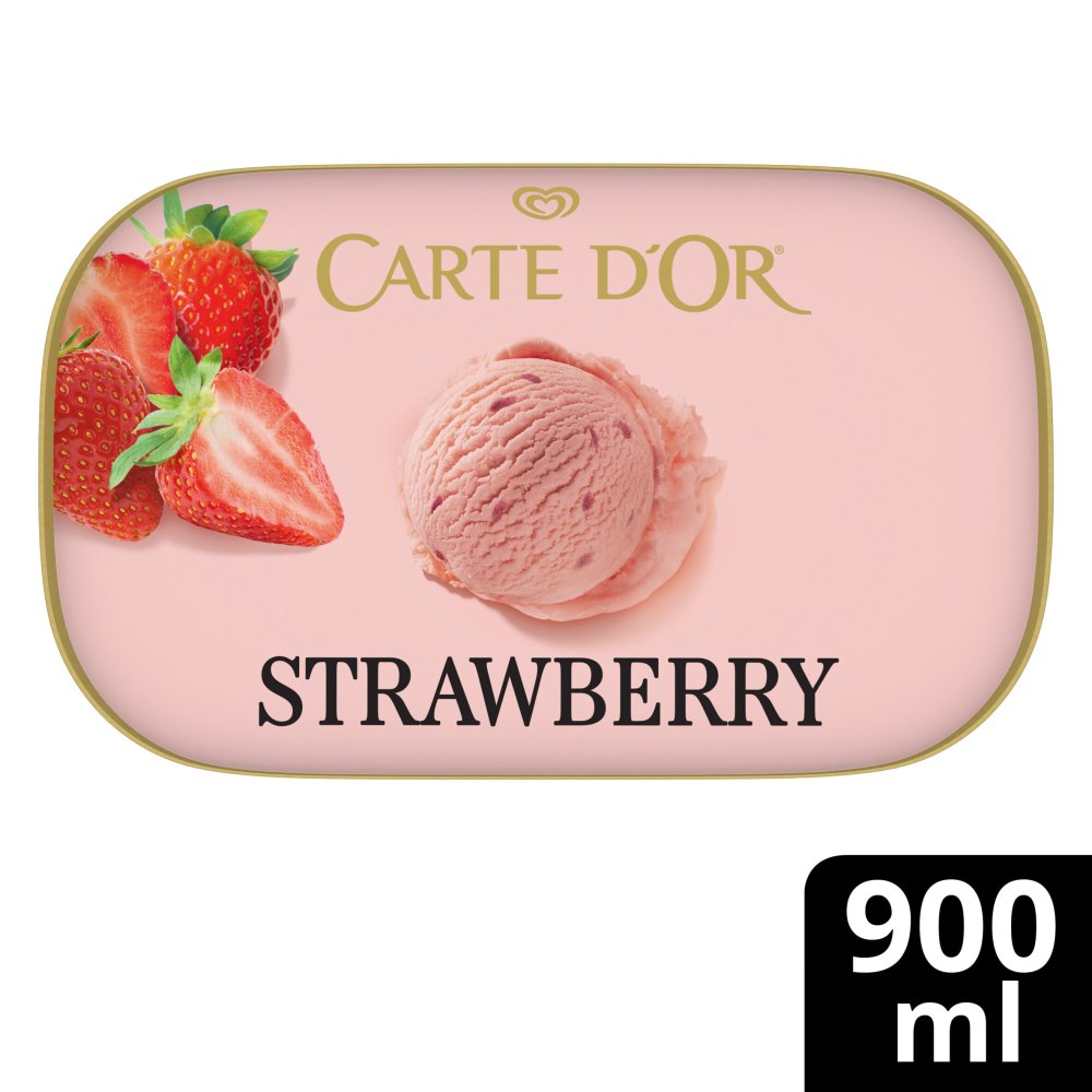 Carte D'or Delightful Strawberry Ice Cream Dessert 900 ml 900ml × 1