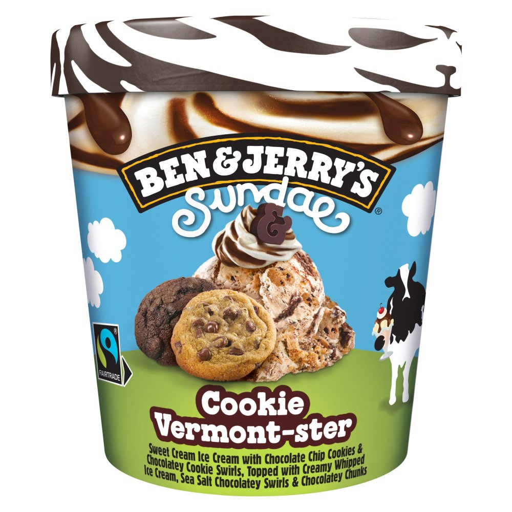 Ben & Jerry's Ice Cream Cookie Vermont-ster Sundae 427 ML N427ml × 1