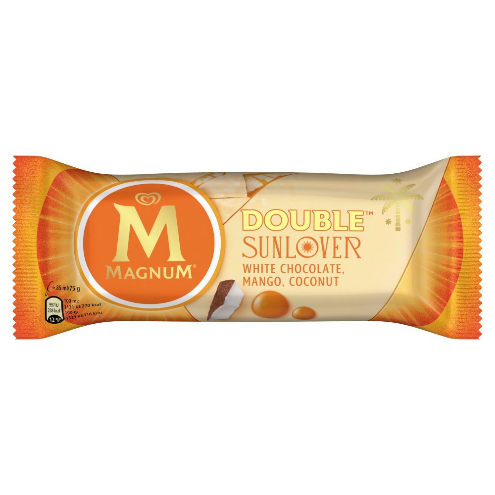 Magnum Double Sunlover White Chocolate, Mango, Coconut 85ml