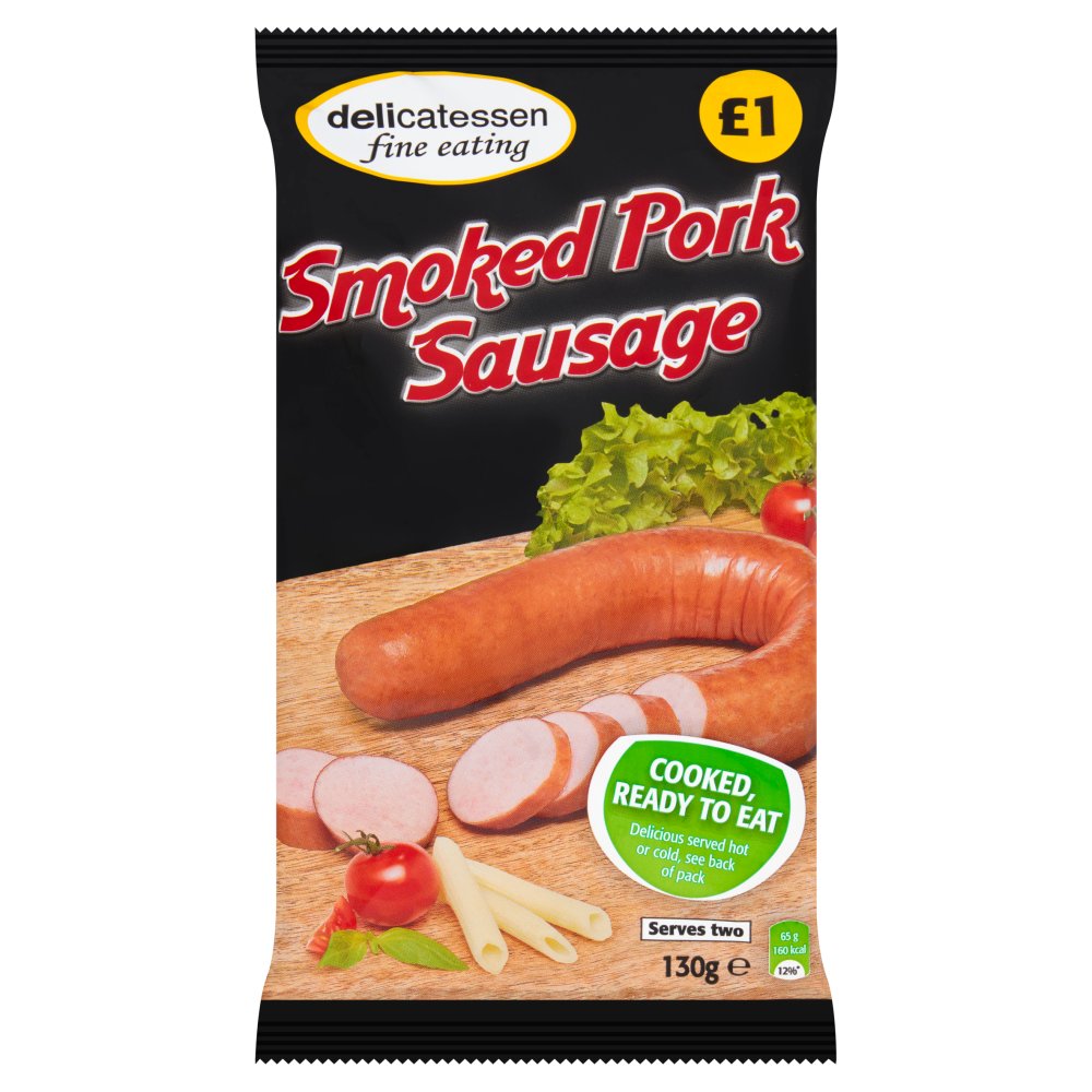 Delicatessen Smoked Pork Sausage 130g 130g × 1