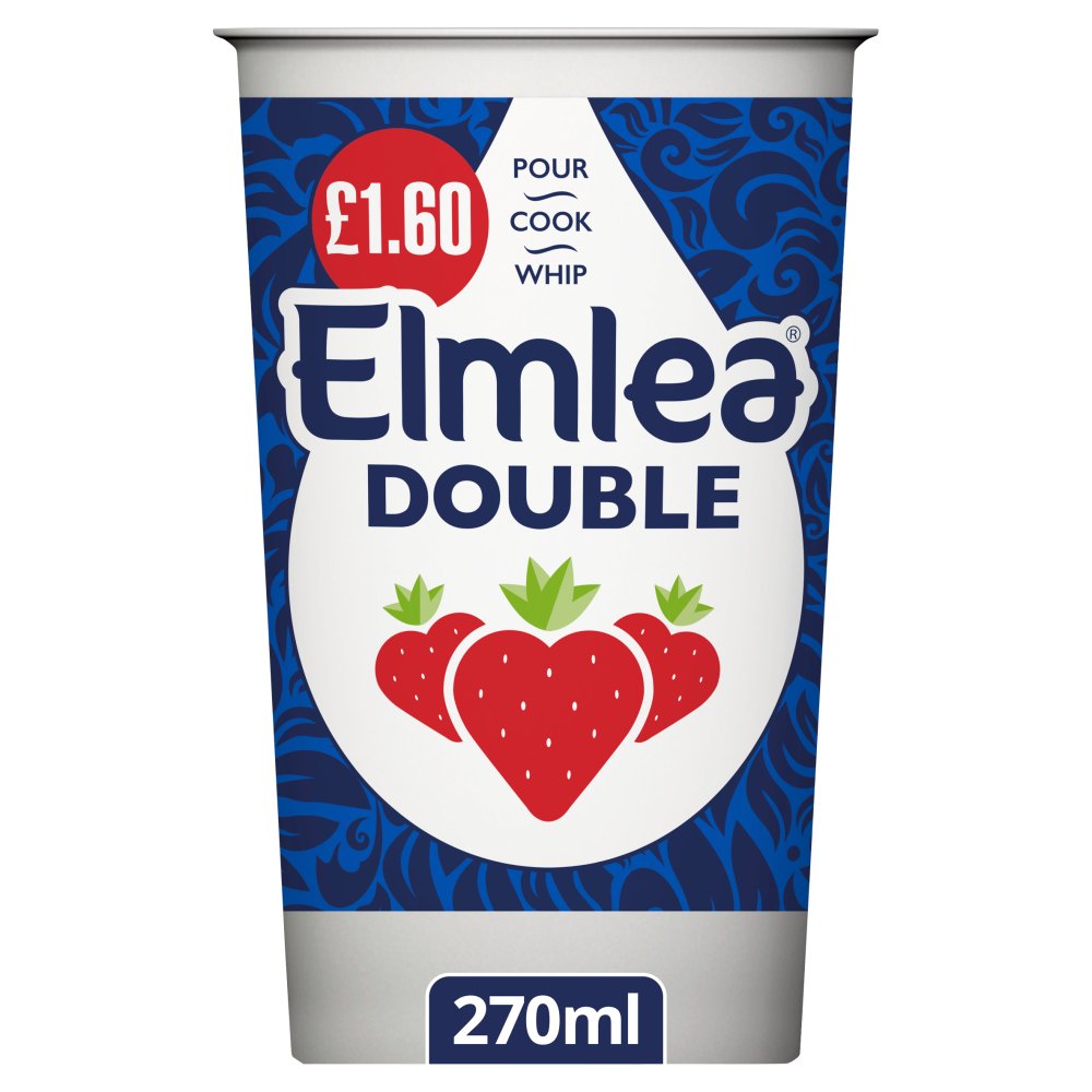 Elmlea Double Alternative to Cream 270ml 270ml × 12 × 1