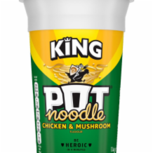 King Pot Noodle Chicken & Mushroom 12x114g