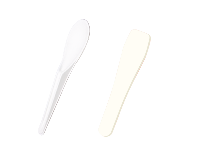Marc Antonio Qwarzo 3.5" white Paper Spoon CASE 6x500