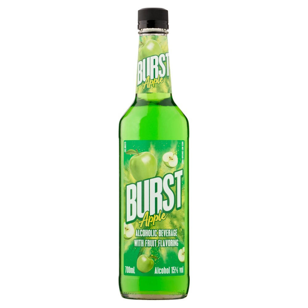 Burst Apple Alcoholic Beverage with Fruit Flavoring 700ml 70Cl × 6