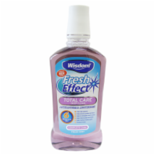 Wisdom Fresh Effect Total Care Mouthwash 8x500ml