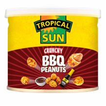 Tropical Sun Crunchy Bbq Peanuts 6x140g