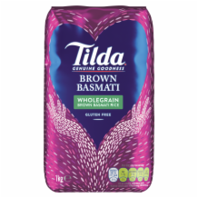 Tilda Wholegrain Basmati Rice 8x1kg