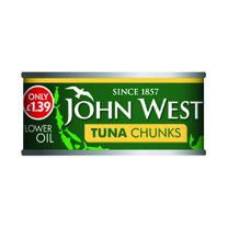 John West Tuna Chunks In Sunflower Oil 12x145g