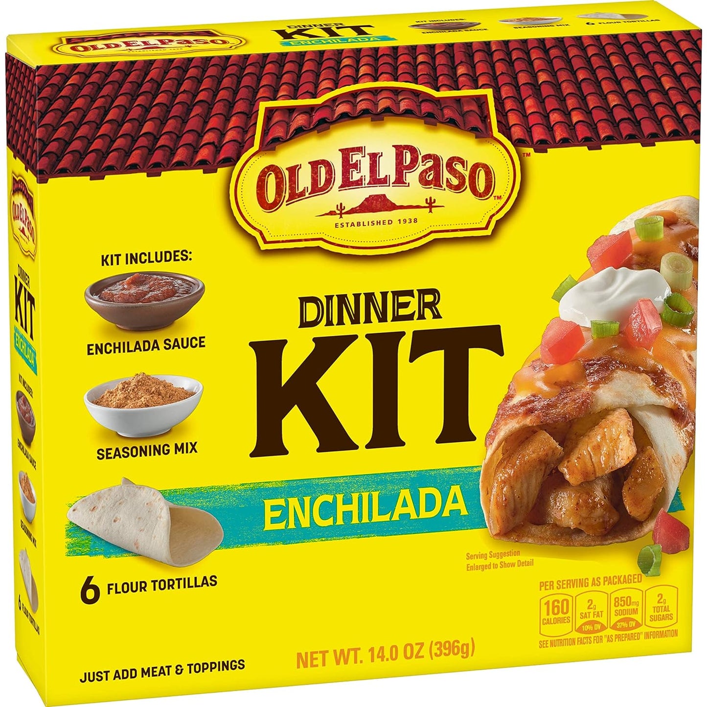 Old El Paso Enchilada Kit 4x500g