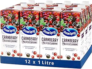 Ocean Spray Cranberry & Blackcurrant 12x1ltr