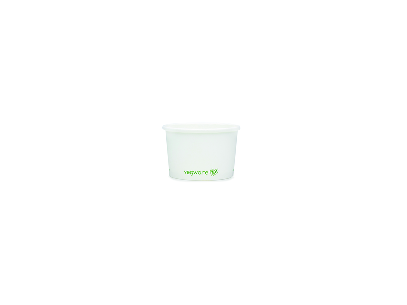 VegWare 1scp White Ice Cream Tub UNIT 1x50 . Packed 20 units to a case.
Unit Weight: 0.30 Kilos.