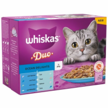 Whiskas + Cat Pouches Duo Ocean Delights In Jelly 4x85g