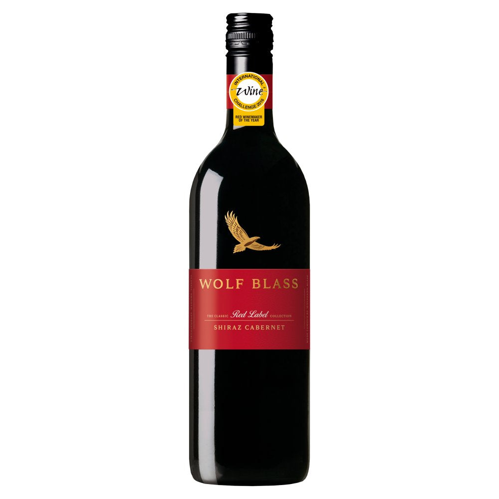 Wolf Blass The Classic Red Label Collection Shiraz Cabernet 750ml 75Cl × 6