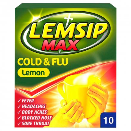 Lemsip Max Cold & Flu Lemon Sachets 6x10's