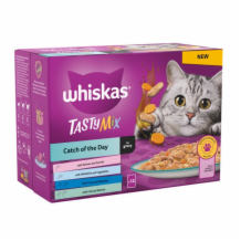 Whiskas + Cat Pouches Tasty Mix Catch Of The Day 4x85g