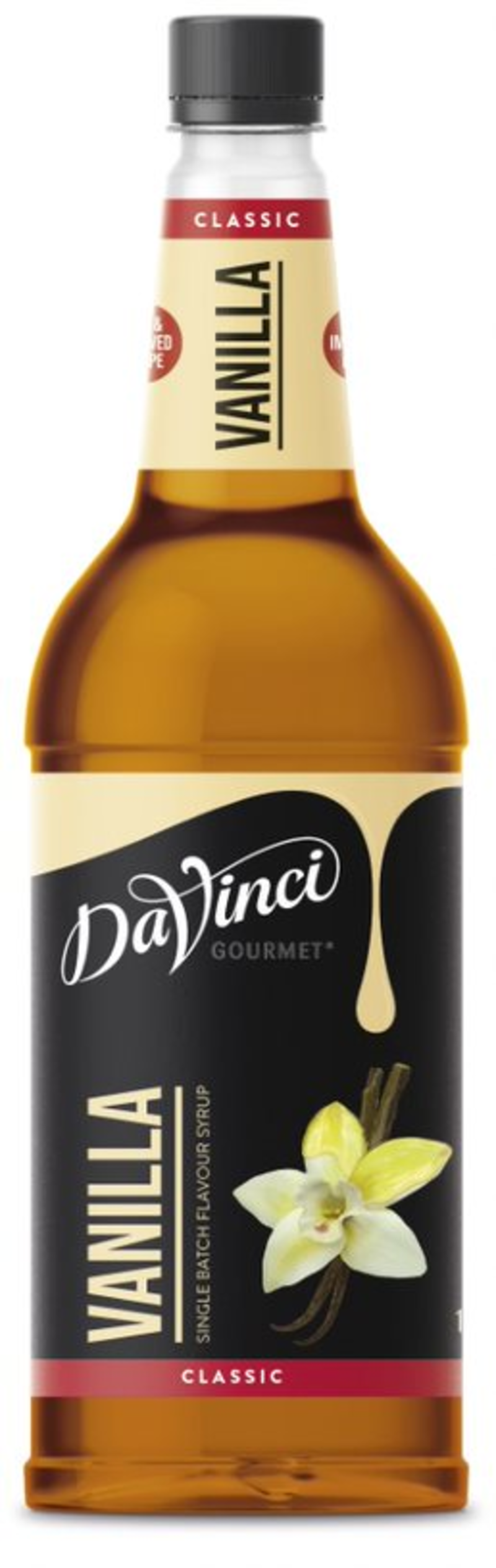 Da Vinci Vanilla Syrup (For Coffee) 1x1lt . Packed 6 units to a case.
Unit Weight: 7.39 Kilos.