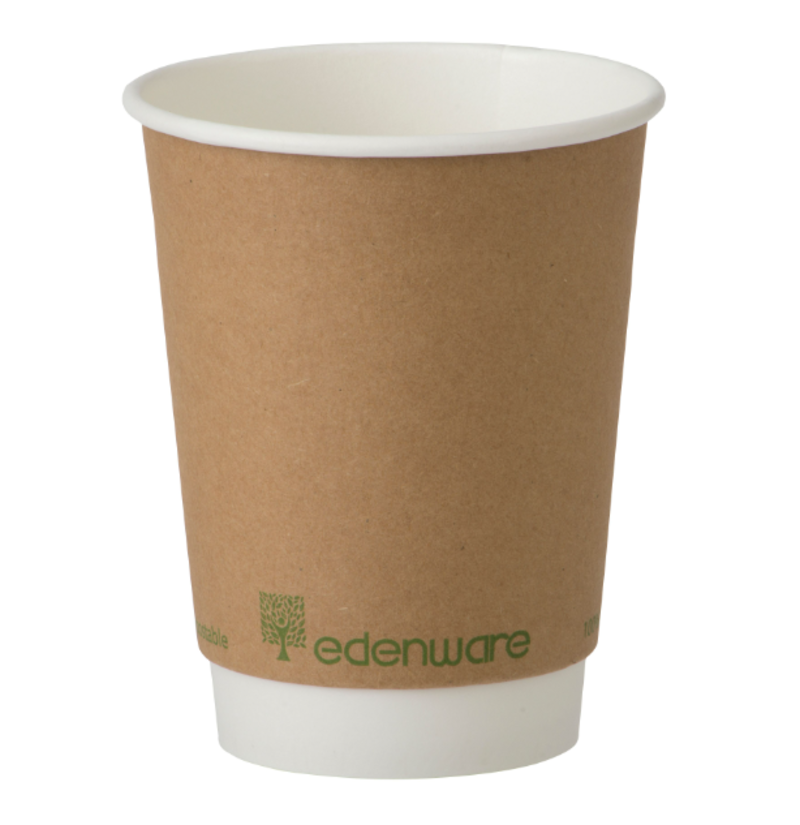 12oz D'Wall Compostable Coffee Cup UNIT 1x25 . Packed 20 units to a case.
Unit Weight: 0.49 Kilos.