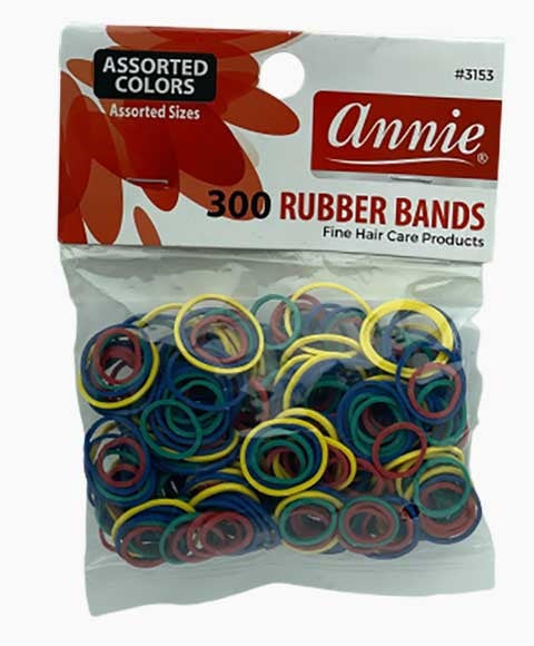 ANNIE 300 RUBBER BANDS MULTI COLOURED Kids Hair Accessories Asetena Pa