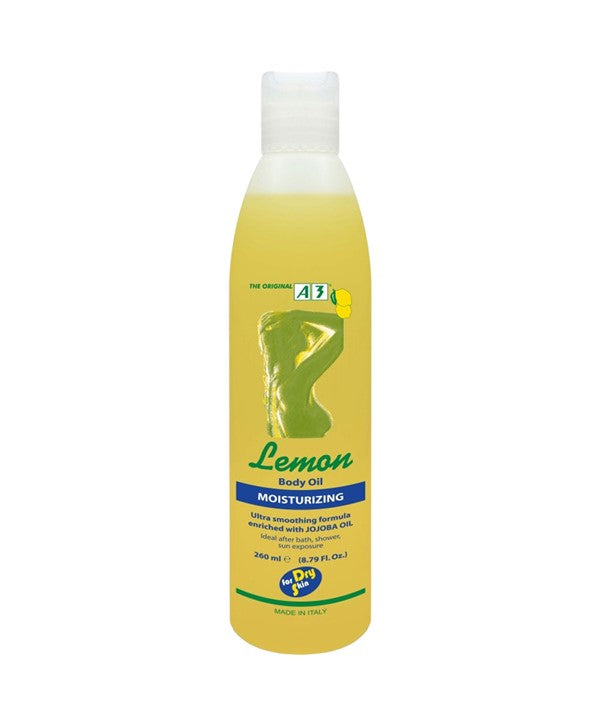 A3 LEMON BODY OIL MOISTURIZING 260 ml Skin Moisturizing Asetena Pa
