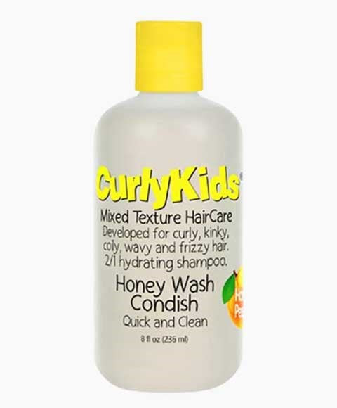 CURLY KIDS HONEY WASH CONDISH QUICK AND CLEAN 236ml Conditioner Asetena Pa