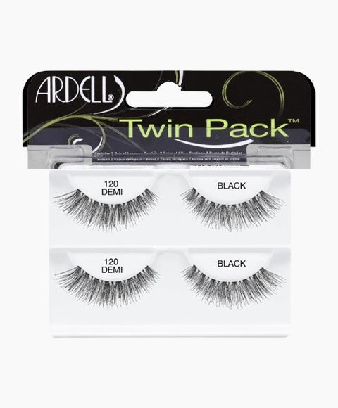 ARDELL DEMI TWIN PACK LASHES 120 Color Black Eye Makeup Asetena Pa