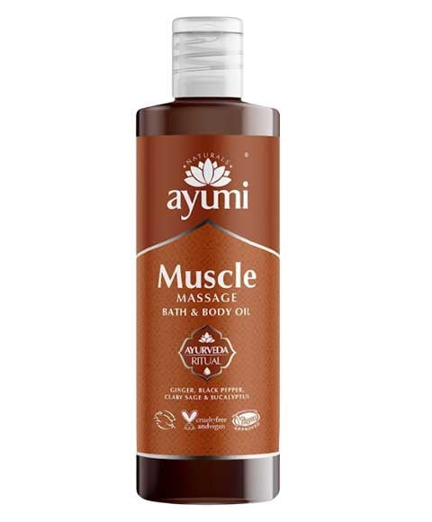 AYUMI NATURALS MUSCLE MASSAGE OIL 250 ml Skin Moisturizing Asetena Pa