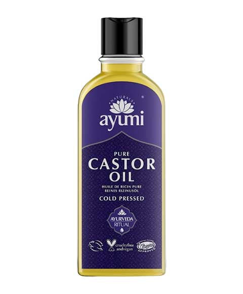 AYUMI NATURALS PURE CASTOR OIL COLD PRESSED 150 ml Skin Moisturizing Asetena Pa