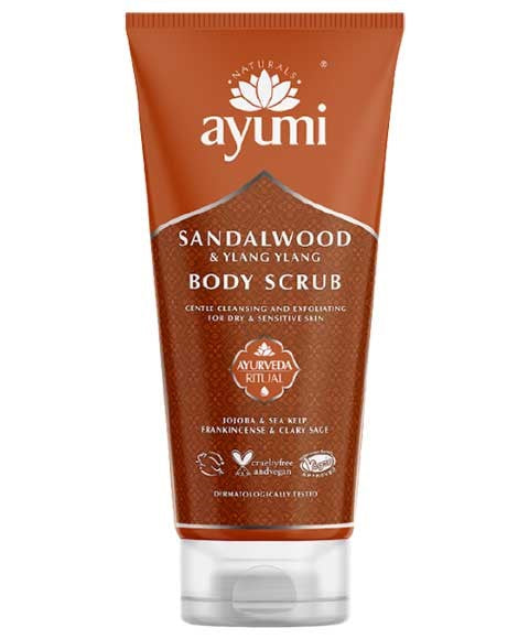 AYUMI NATURALS SANDALWOOD AND YLANG YLANG BODY SCRUB 200 ml Skin Wash Asetena Pa