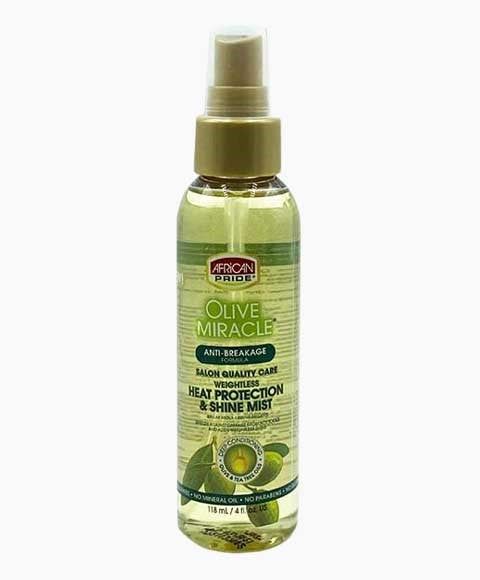 OLIVE MIRACLE ANTI BREAKAGE FORMULA HEAT PROTECTION AND SHINE MIST 118ml Treatments Asetena Pa