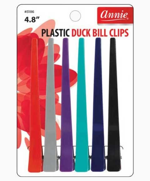PLASTIC DUCK BILL CLIPS 3186 4.8'' Color Assorted Kids Hair Accessories Asetena Pa