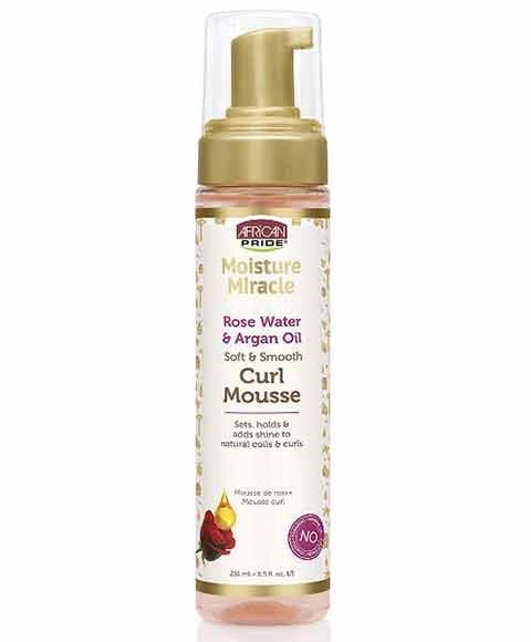 MOISTURE MIRACLE ROSE WATER AND ARGAN OIL CURL MOUSSE 251 ml Treatments Asetena Pa