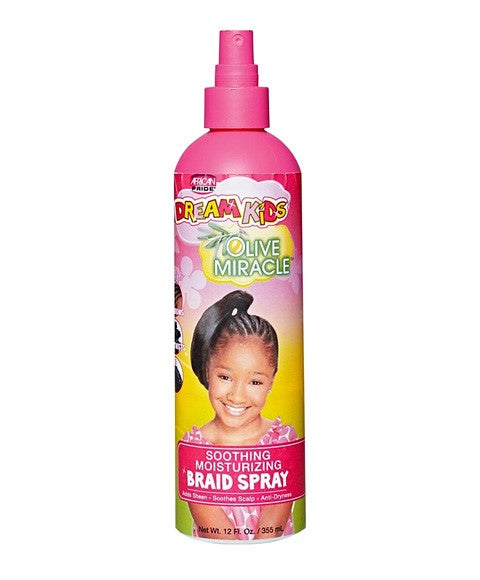DREAM KIDS OLIVE MIRACLE SOOTHING MOISTURIZING BRAID SPRAY 355 ml Sprays, Serums and Oils Asetena Pa